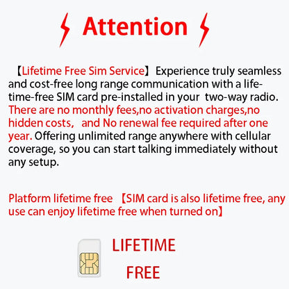 MOTOLOLA 4G Lifetime Free SIM Card Handheld Radio 2.4-inch Large Screen Remote 5000km Bidirectional Wireless Communication Equip