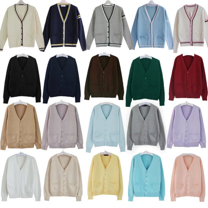 Japanese JK Uniform Cardigan Class Uniform British Student School Uniform Knitted Sweater