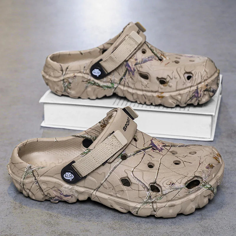 Men Slippers Summer Sandals EVA Platform Garden Shoes Unisex Flat Shoes Women Bedroom Slides High Quality Lightweight Beach