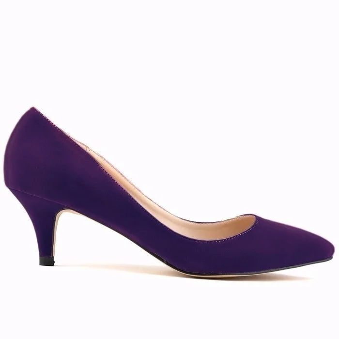 Spring and Autumn 2026 Women Pumps 5cm High Heels Solid Color Breathable Rubber Non Slip Sole Latex Insole Work Wedding Shoes