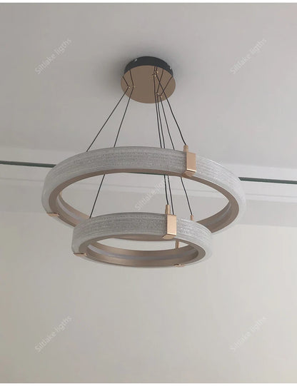 Modern design creative round simple chandelier ring Lights suitable for living room bedroom restaurant home round Pendant Lights