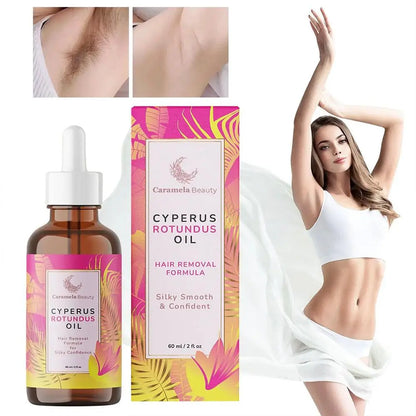 Caramela Beauty Oil for Hair Removal Soft Smooth Skin Care Deep Hydration Anti Hair Growth Inhibition After Shave Oil