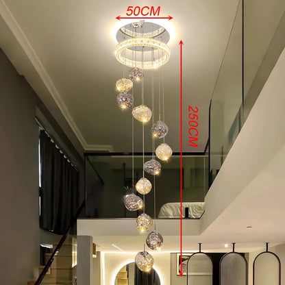Modern Stair chandelier Pendant lights indoor lighting Ceiling lamp hanging light led Chandeliers for living room indoor lightin
