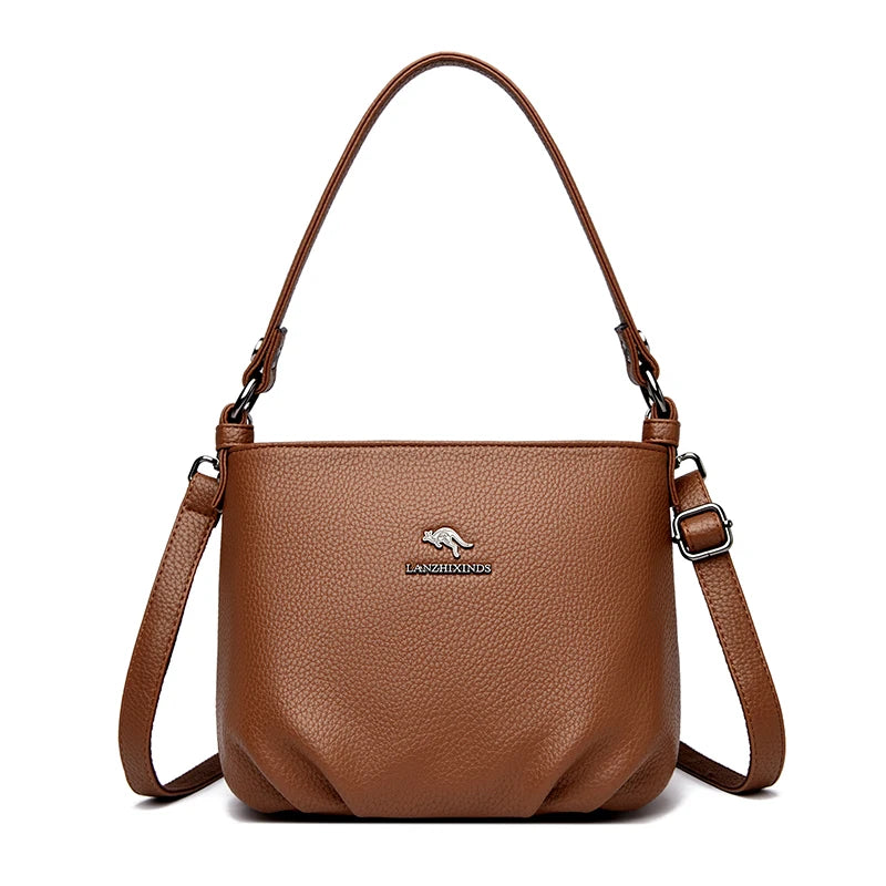 Luxury Shoulder Bags for Women 2026 New Designer Soft Leather Crossbody Bags Casual Messenger Sac Women Bag Purses and Hangbags