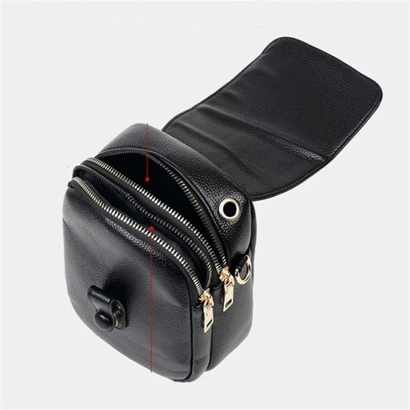 Stylish Flip Open Pu leather Crossbody Bags for Women Versatile Shoulder Purses Phone Pouch Pocket