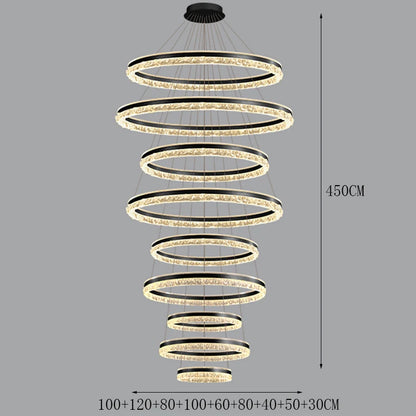 Modern Home Decor Ring LED Lights Pendant Light Lamps for Living Room Chandeliers for Dining Room Hanging Light Indoor Lighting