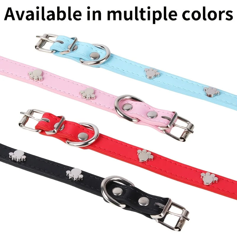 Engraved Dog Collar with Name & Phone Number Adjustable Custom Puppy Collar Pet ID Tag for Small Medium Large Dogs & Cats Collar