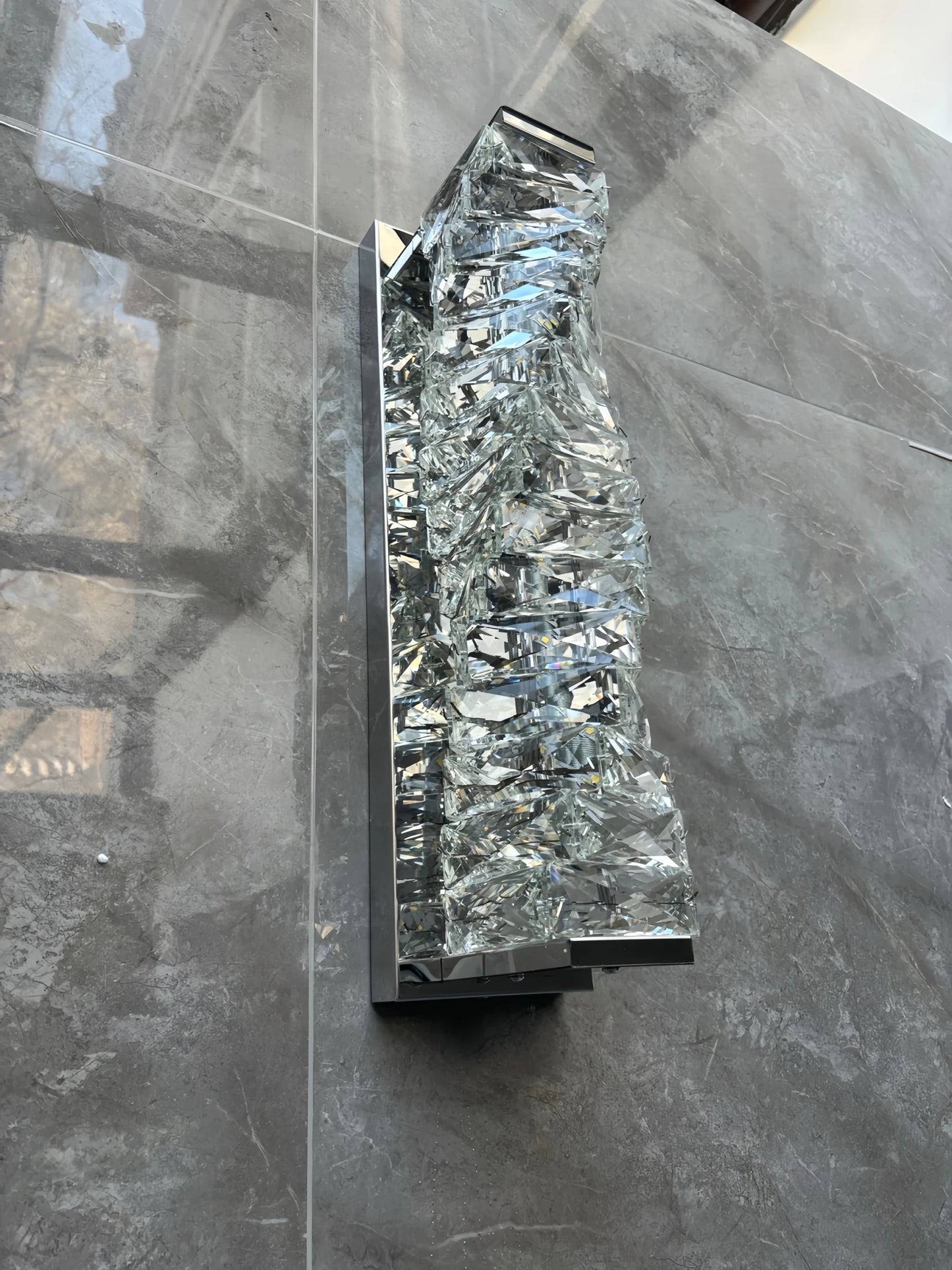 Luxury Crystal Wall Lamp Modern LED Sconce Chrome Gold Mirror Wall Light For Living Room Bedroom Aisle Indoor Decor Vanity Light