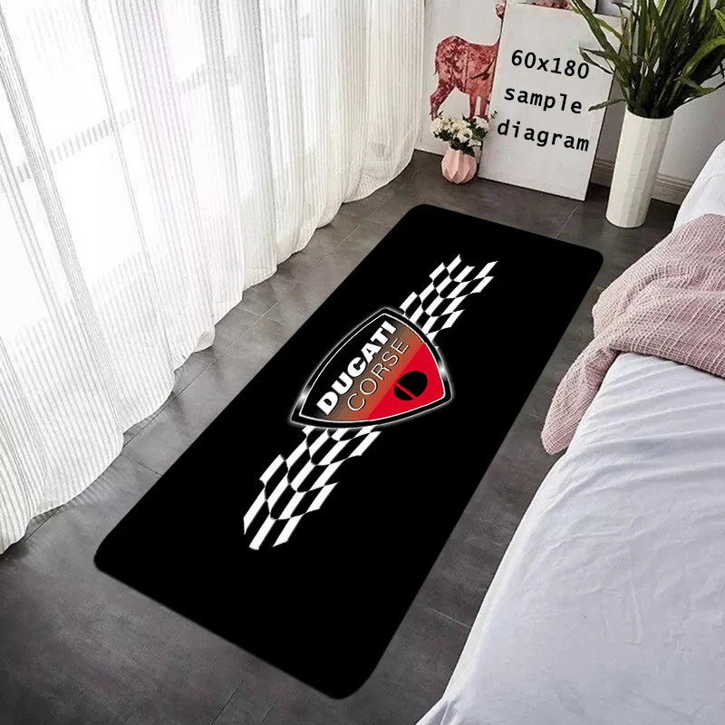 House Entrance Doormat Hallway Carpet Motorcycle Living Room Rugs D-Ducati Foot Carpets Bath Rug Floor Mats Non-slip Home Decor