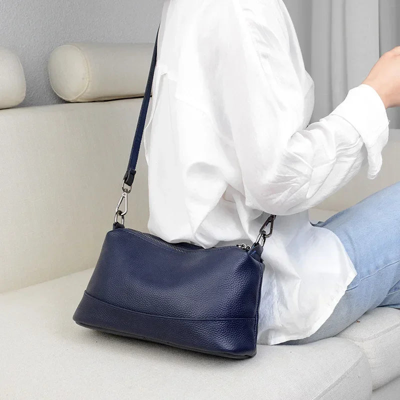 New Fashion Women Genuine Leather Handbags Women's bags Designer Female Shoulder Bags Luxury Brand Cowhide Ladies Messenger Bag