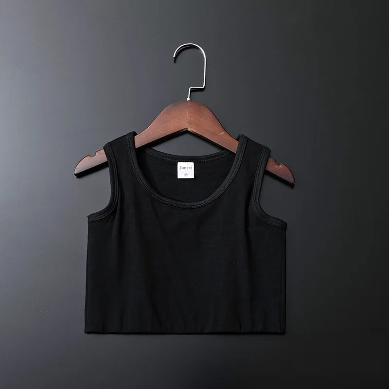 Bandaged chest clip vest, top breathable elastic chest clip vest, women's tight elastic vest