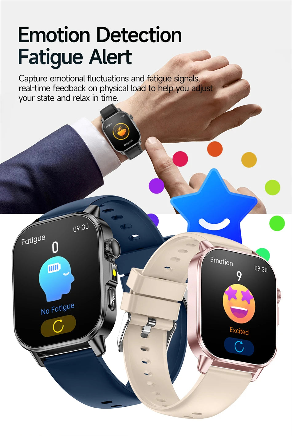 2026 Original Women Health Accurate Diagnosis Smart Watch ECG+HRV BP Blood Oxygen Uric Acid Heart Rate Bluetooth Call Smartwatch