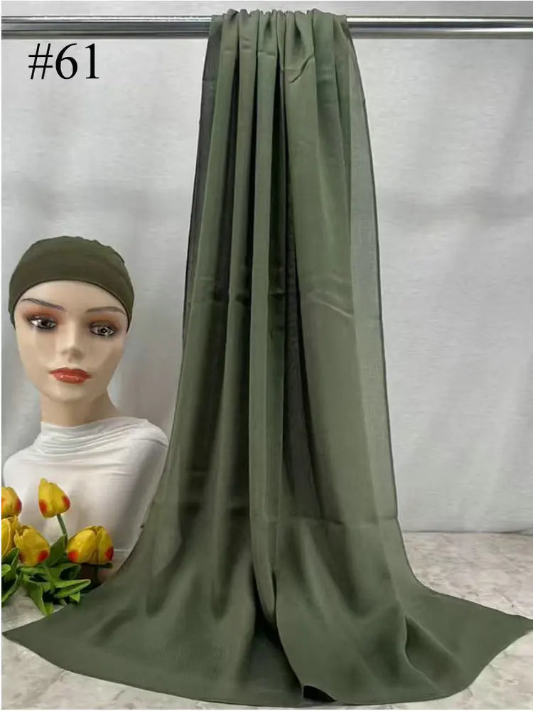 110colors Modal Hijab with Modal Undercap Set Basic Stretchy Pullover Headscarf Thin Breathable Sunscreen Head Wrap Hijabs Scarf