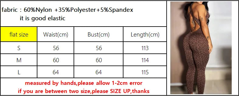 Women Sports Jumpsuits Leopard Deep V Bandage One Piece Yoga Pants Scrunch Workout Fitness Gym Training Athletic Tights Suits