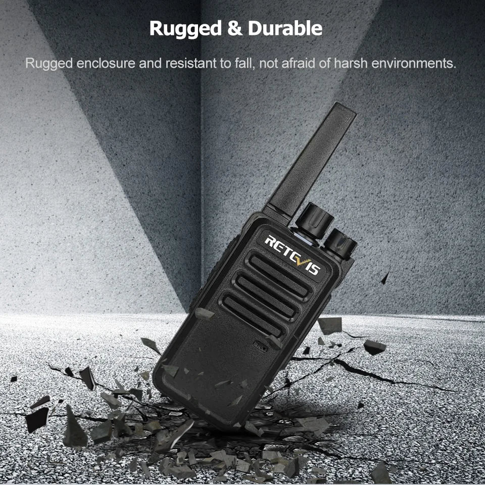 Retevis RT668 Walkie Talkies Long Rang 10PCS Rugged PMR Radio VOX 2 Way Radio for Hotel Restaurant Communication Equipment