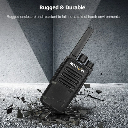 Retevis RT668 Walkie Talkies Long Rang 10PCS Rugged PMR Radio VOX 2 Way Radio for Hotel Restaurant Communication Equipment