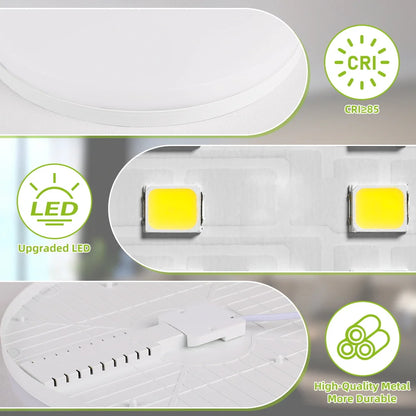 Led Ceiling Lamp 110v 220v Waterproof Led Panel Lights   for Kitchen Bathroom Lamp Balcony Ceiling Chandelier Lighting Fixture