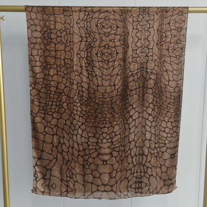 New Double-sided Print Modal Hijab Scarf Watercolor Leopard Prairie Hide Print Hijabs for Women Muslim Fashion Turbans for Women