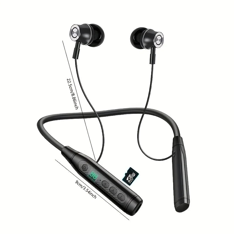 New Large Capacity Bluetooth Neckband Wireless Earphones for Sports And Running