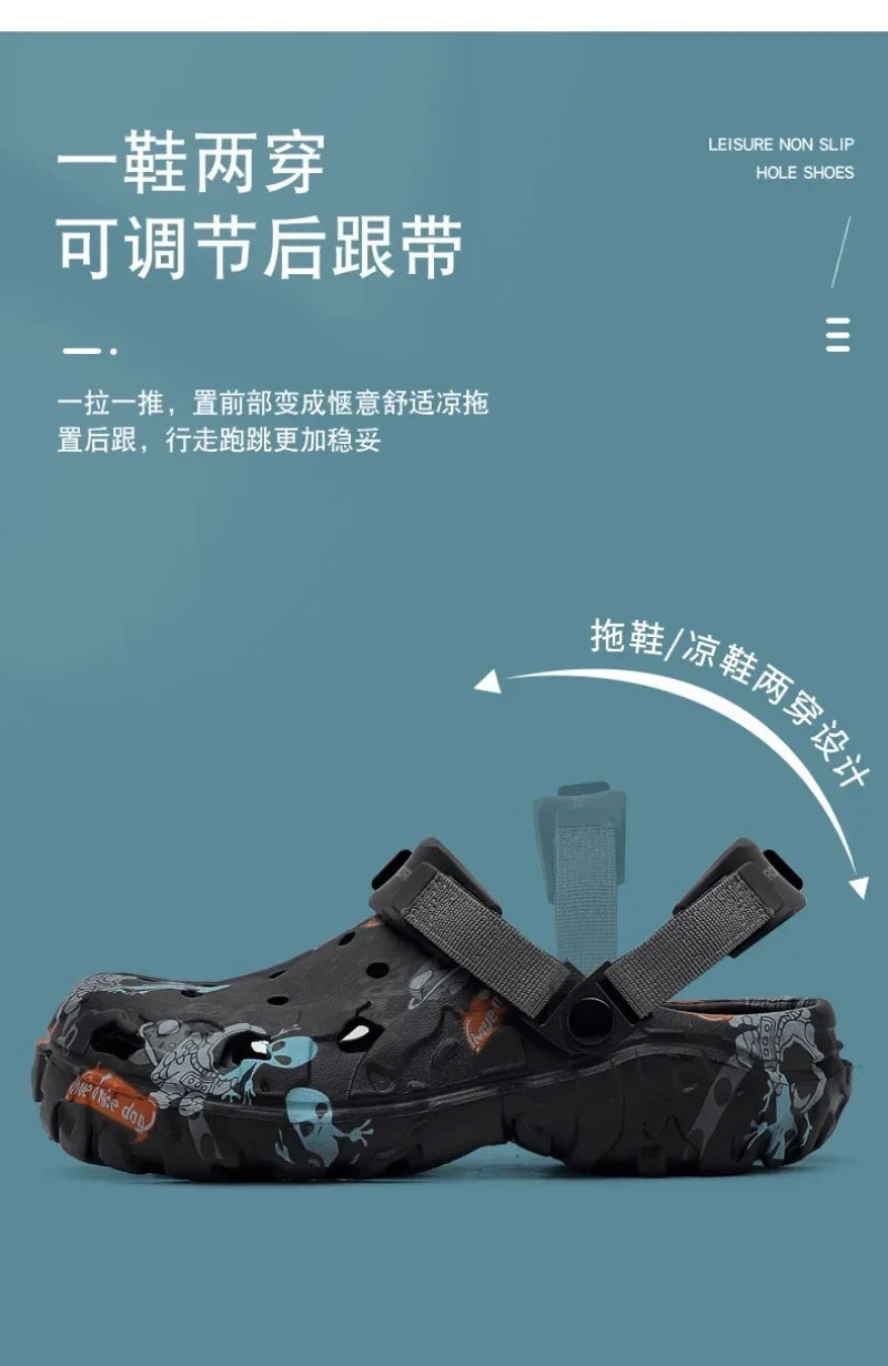 Plus Size 48 49 Men's Summer Clogs Sandals Eva Slippers Men Fashion New Flat Sandals Men Women Leisure Slides Men Casual Shoes