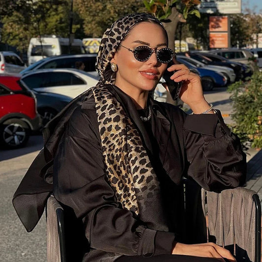Women Silk Lady summer Beach Scarf Luxury Design Print Shawl Scarves Fashion Smooth Foulard Female Hijab