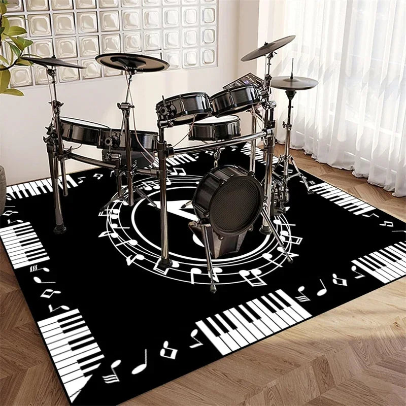 Vintage Sound Absorbing Stage Carpet Mat Rugs for Soundproofing Bass Drums Snare Electronic Jazz Musical Floo