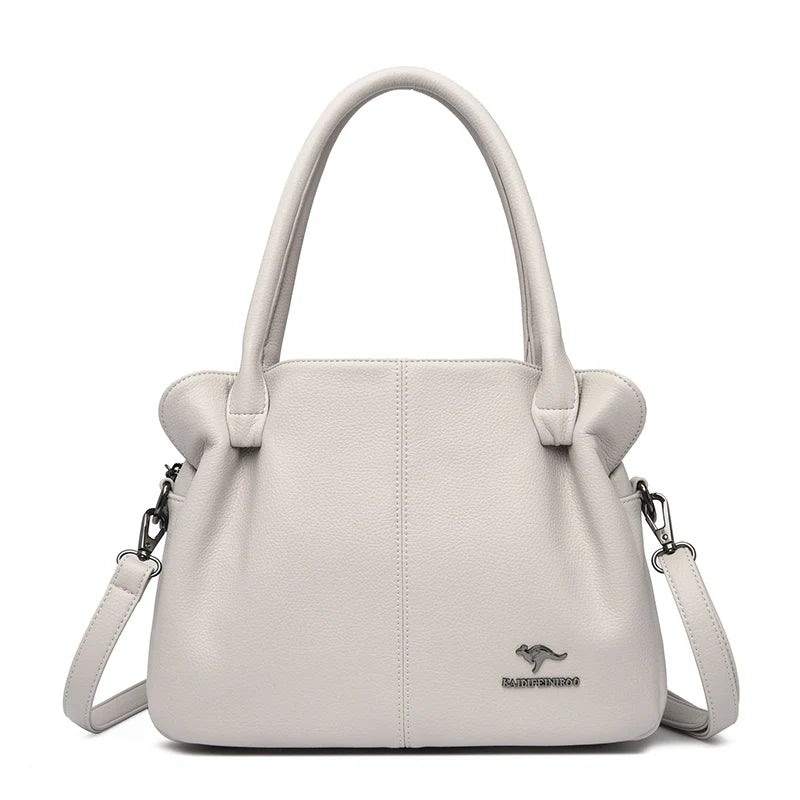 Luxury Designer Women's Handbag Soft Leather Large Capacity Purses and Handbags Casual Shoulder Bags Sac A Main Ladies Tote Bag