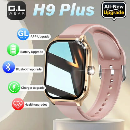 LAXASFIT H9 Smart Watch Men Women Sports Fitness Tracker 2.01 inch HD Screen Bluetooth Talking Smart Watch For Android IOS