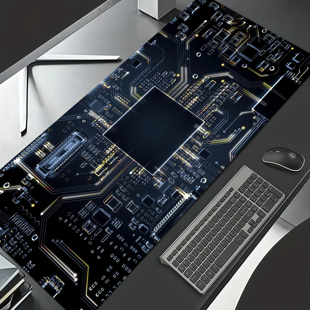 Mechanical Circuit Board Inside M-Motherboard  Mouse Pad Non-slip Thickened Large Writing Lockedge Gaming Cushion Office Student