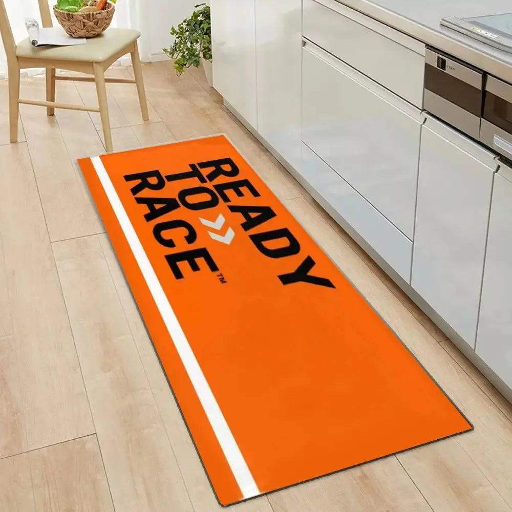 Ready To Race Crystal Velvet Motorcycle Mat, Anti-Slip Garage Floor Mat for Motorbike Parking, Oil Absorbent, Home Garage Decor