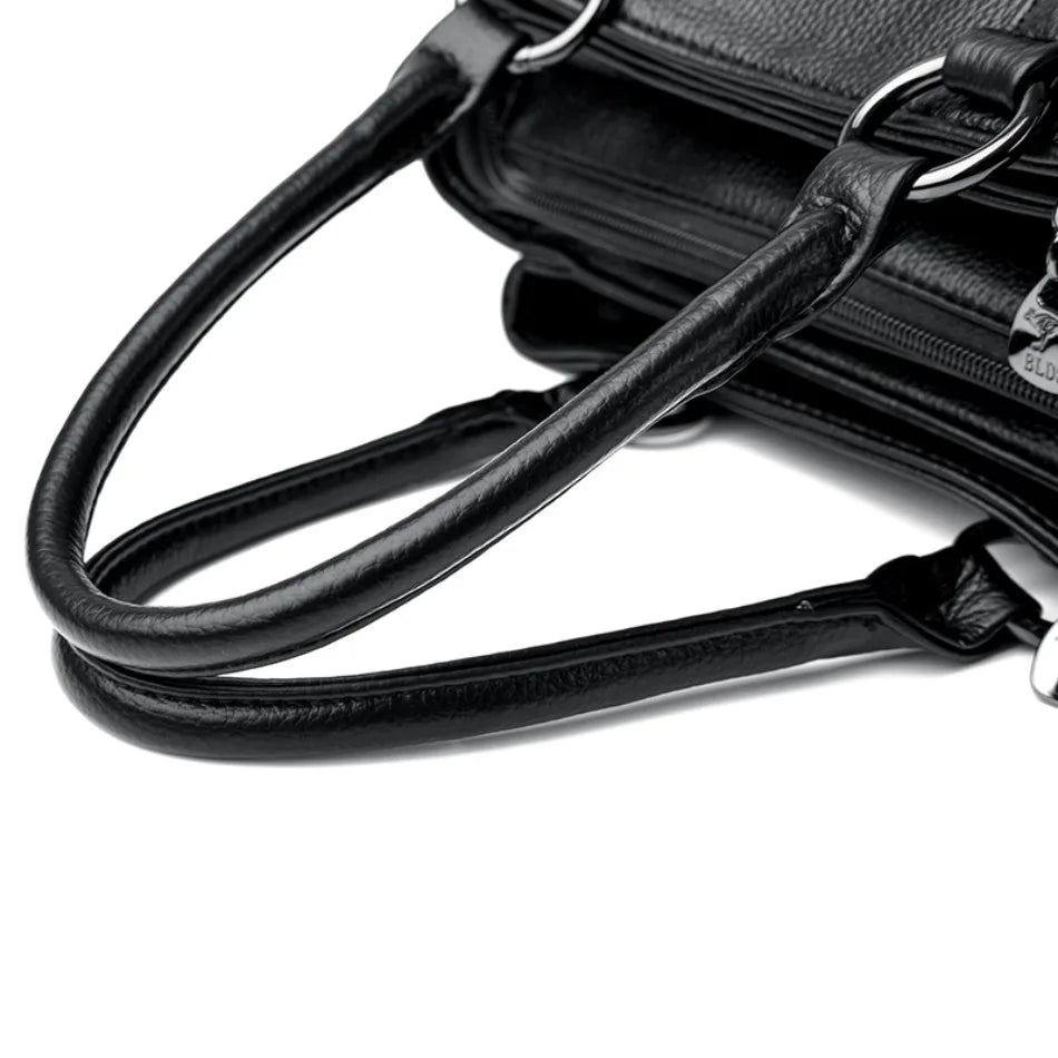 Three Layers Luxury Casual Tote Women Bag High Quality Leather Ladies Hand Bags for Women Big Shoulder Crossbody Bags Sac A Main