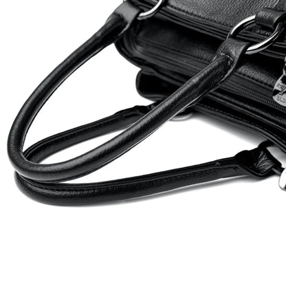 Three Layers Luxury Casual Tote Women Bag High Quality Leather Ladies Hand Bags for Women Big Shoulder Crossbody Bags Sac A Main