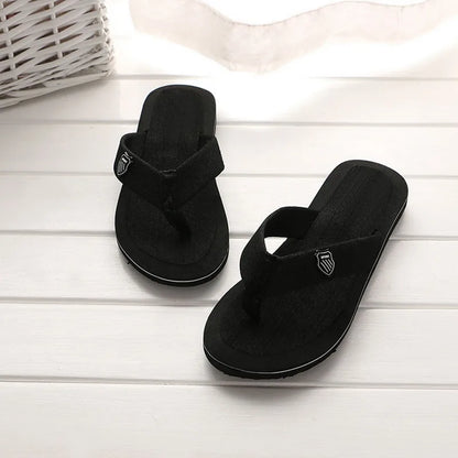 Men Flip Flops Beach Sandals Summer Slippers Non-Slip Casual Flat Shoes 2024 Slippers Indoor House Shoes For Men Outdoor Slides
