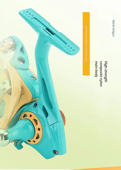 2026 New Colorful Spinning Fishing Reel Max Drag 6KG 8KG Gear Ratio 5.2:1 1000 2000 3000 5000 6000 Suitable Freshwater