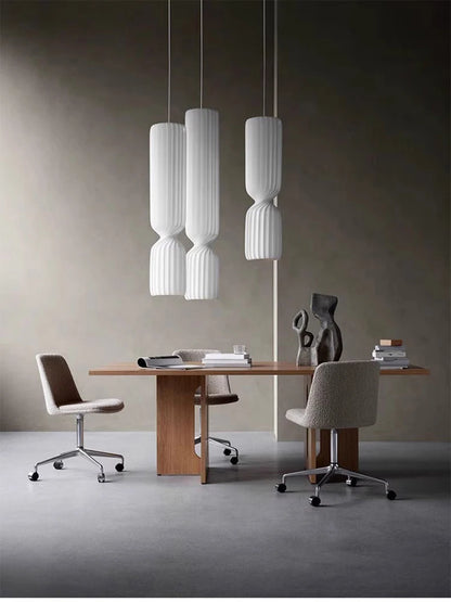 Nordic Fabric Creative Ceiling Hanging Lamps Living Room Chandelier Home Decoration Bedroom LED Pendant Lights Bedside Light
