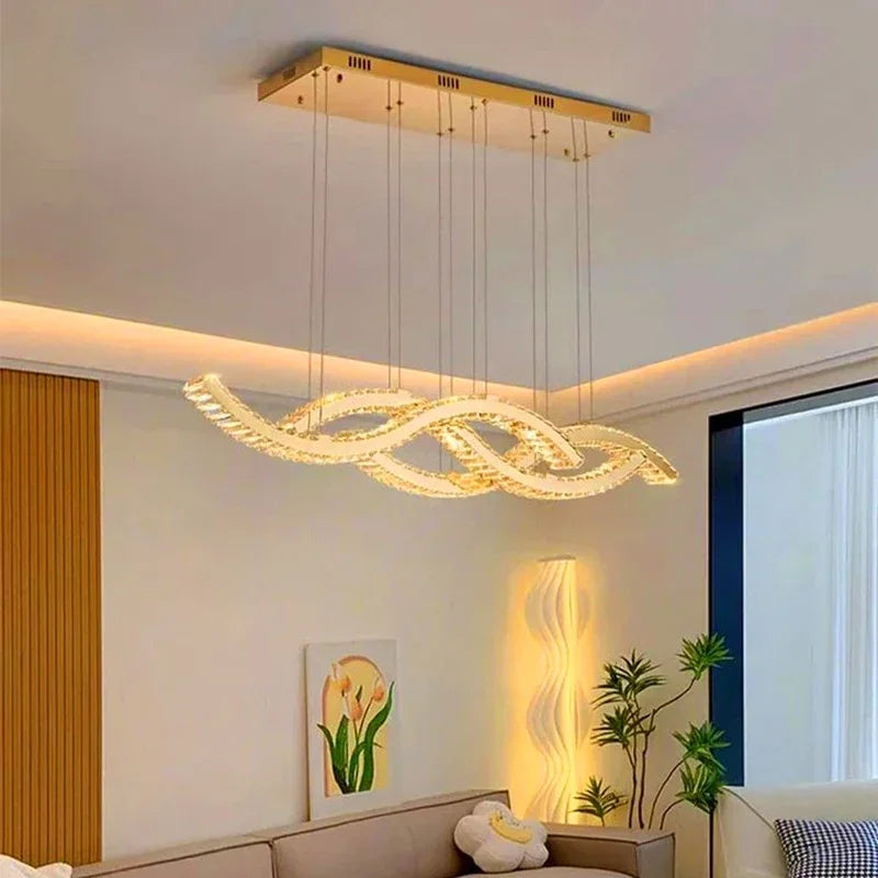 home decorationPendant lights, luxury crystal living room chandelier, dining room Pendant lamp, ceiling light, indoor lighting
