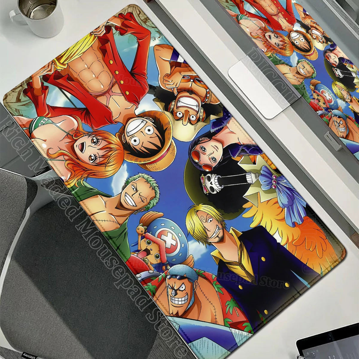 Anime Gamer Keyboard MouseMats One P-Piece Gaming Mouse Pad XXL Speed Rubber Cartoon Big Computer Desk Mat PC E-Sports Mousepad