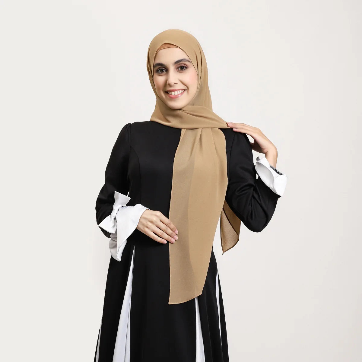 2025 Ramadan Women Solid Scarf Built-in Magnetic Muslim Chiffon Hijab Shawls Head Wrap Hijabs Scarves Ladies Foulard Islamic