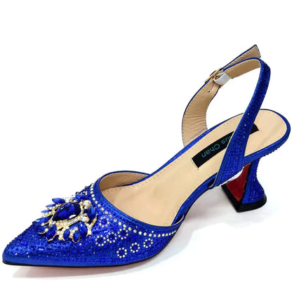 New Fashion Women's Summer Elegant High Heels Women's Sandals Luxury Wedding Italian Women's Party Shoes All Diamond