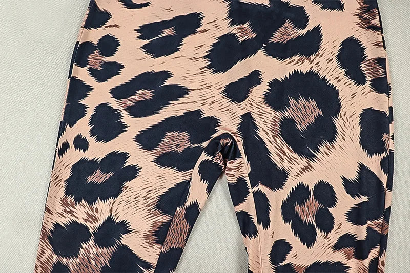FAGADOER 2026 Sexy Leopard Print Bodycon Jumpsuits Women Fashion Spaghetti Strap Backless Rompers Streetwear Club Playsuits New
