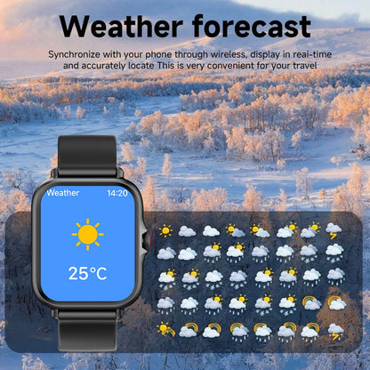 New Smart Watch 1.83'' Waterproof Message Answer Call Sports Pedometer Sleep Monitoring Information Alerts For IOS&Android