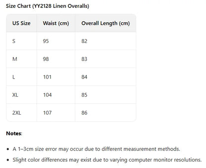 Summer Women's Solid Color Patch Pocket Tied Cotton Linen Suspender Pants Casual Classic Style High Waist Wide Leg