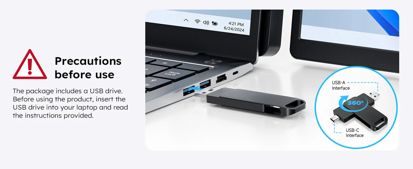 Dopesplay 15.6 inch Triple Screen Extender for Laptop Mini PC 1080 FHD IPS External Extension Portable Dual Monitor For MAC Wins
