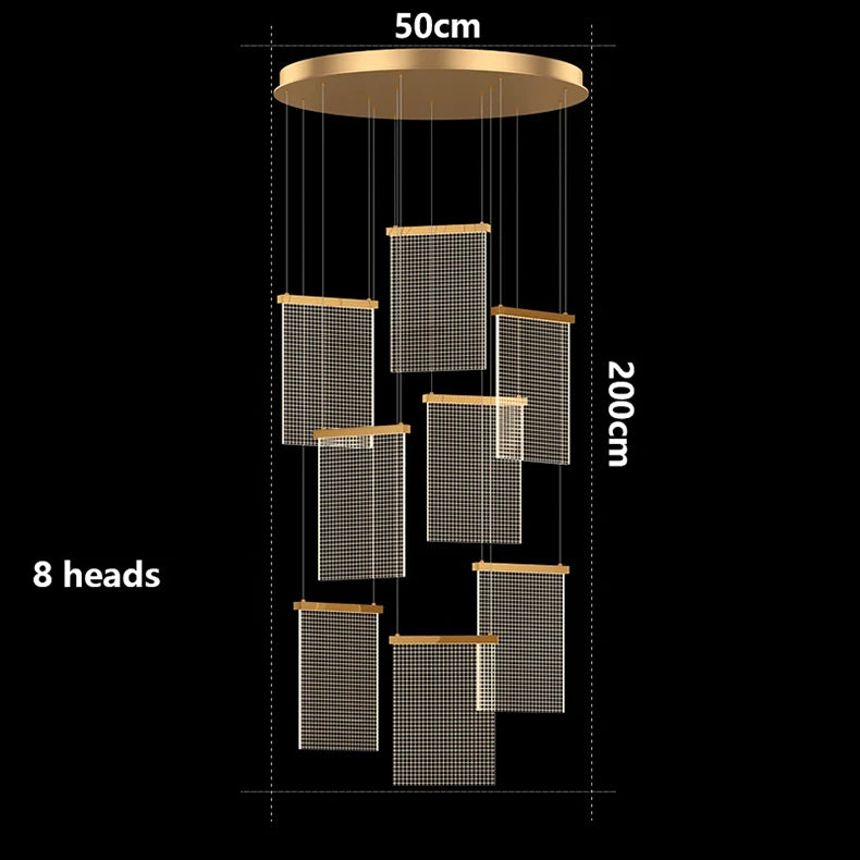 Modern home decor led lights pendant light lamps forstaircase Chandeliers for living room hanging light indoor lighting