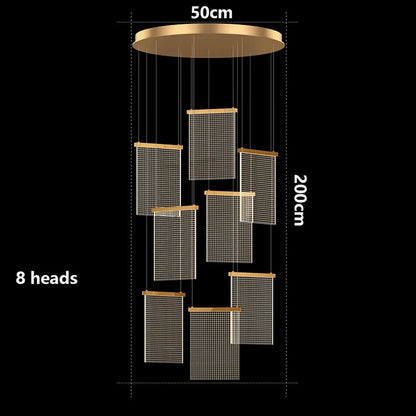 Modern home decor led lights pendant light lamps forstaircase Chandeliers for living room hanging light indoor lighting