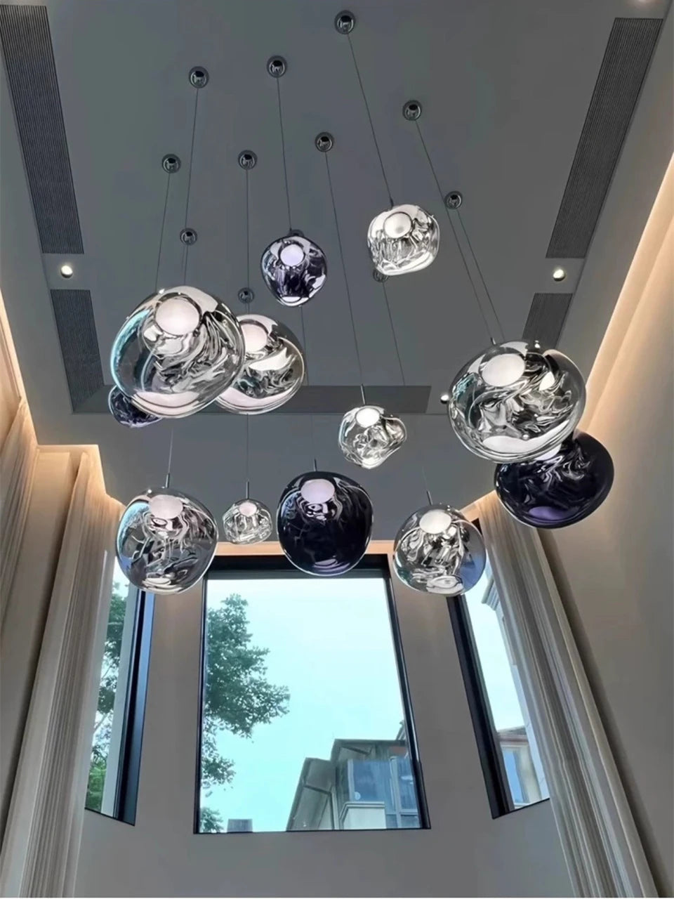 Original Lava Lamp Acrylic Pendant Lights LED Ceiling Pendant Lamp Duplex Staircase Villa Home Decor Lighting Fixtures Luminarie