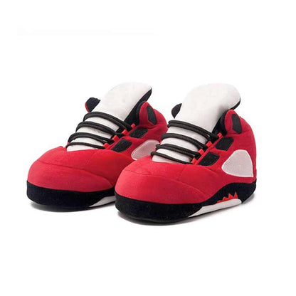 Winter fluffy home slippers Popular on Instagram Soft Non-slip thick sole living room shoes funny High-top warm shoes，men women