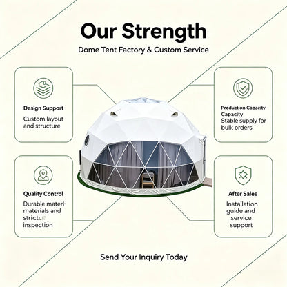 Waterproof Clear PVC Geodesic Dome Bubble Tent, Large Space OEM ODM Available for Resort Hotel Business Outdoor Camping