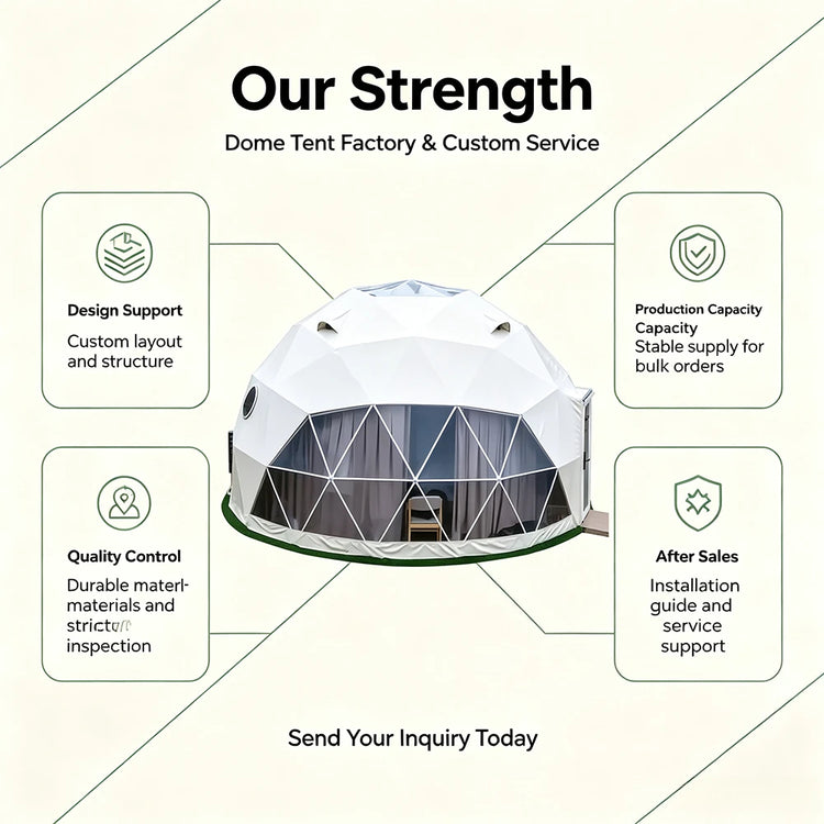 Waterproof Clear PVC Geodesic Dome Bubble Tent, Large Space OEM ODM Available for Resort Hotel Business Outdoor Camping