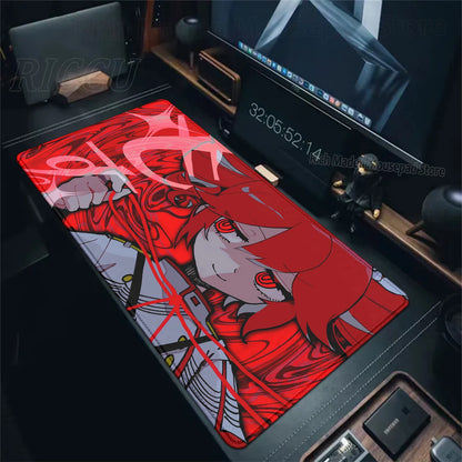 Cute Anime Girl K-Kasane Teto Mousepad Large Gaming Mouse Pad LockEdge Computer Keyboard Desk Mat PC Cabinet Tablepad XXL Mats